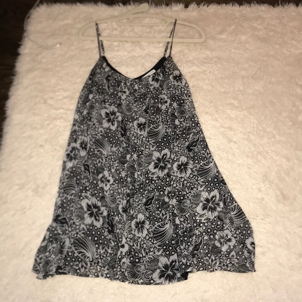 American eagle b&w floral dress